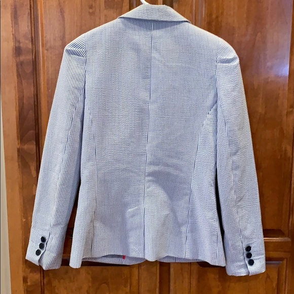Fitted Seersucker Blazer size 2 - Picture 6 of 8